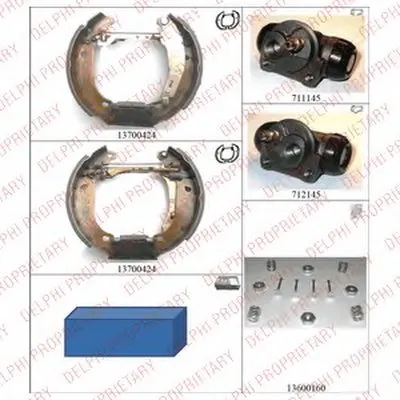 Комплект тормозных колодок DELPHI купить