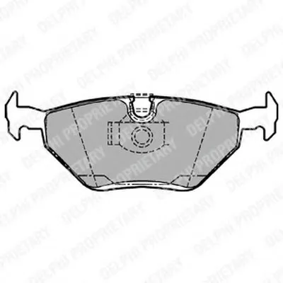 Комплект тормозных колодок, дисковый тормоз DELPHI купить