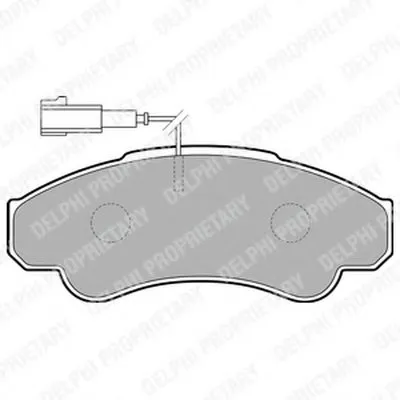 Комплект тормозных колодок, дисковый тормоз DELPHI купить
