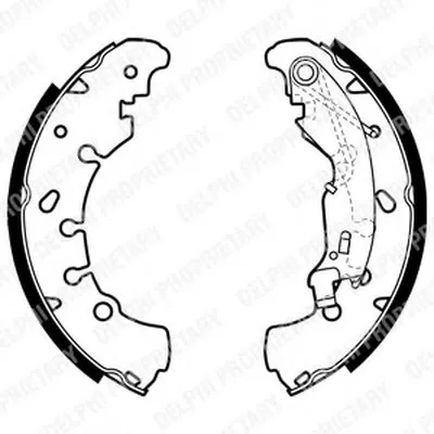 Комплект тормозных колодок DELPHI купить