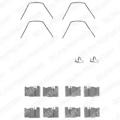 Комплектующие, колодки дискового тормоза DELPHI купить