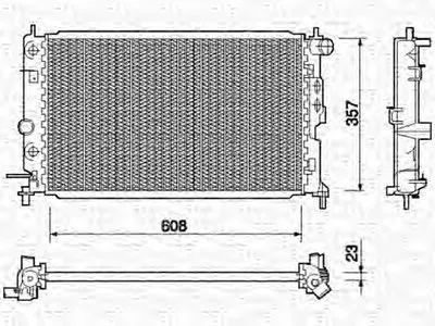 Радиатор, охлаждение двигателя MAGNETI MARELLI купить