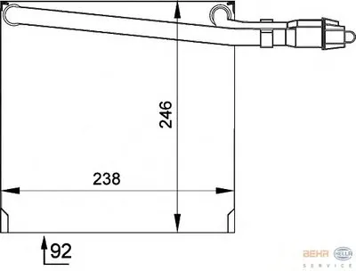 Испаритель, кондиционер BEHR HELLA SERVICE купить