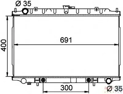 Радиатор, охлаждение двигателя BEHR HELLA SERVICE купить