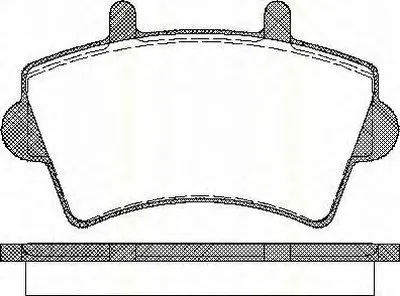 Комплект тормозных колодок, дисковый тормоз TRISCAN купить
