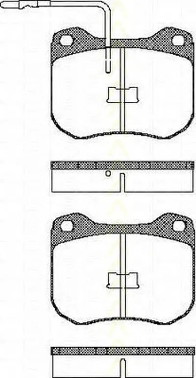 Комплект тормозных колодок, дисковый тормоз TRISCAN купить