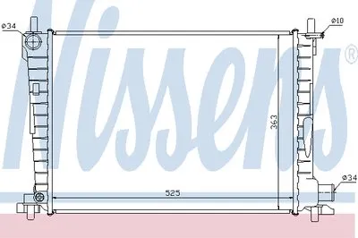 Радиатор, охлаждение двигателя NISSENS купить