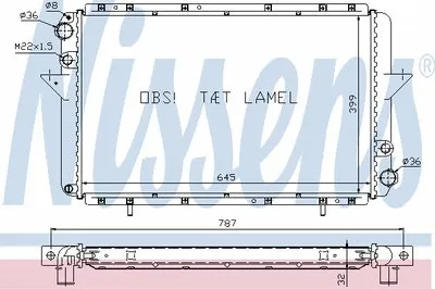 Радиатор, охлаждение двигателя NISSENS купить