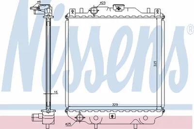 Радиатор, охлаждение двигателя NISSENS купить