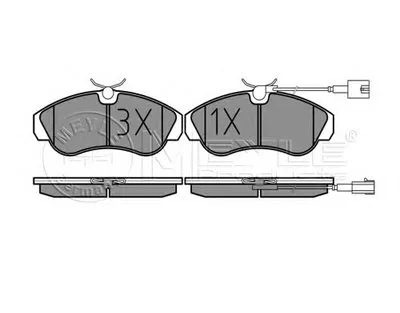 Комплект тормозных колодок, дисковый тормоз