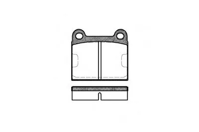 Комплект тормозных колодок, дисковый тормоз REMSA купить