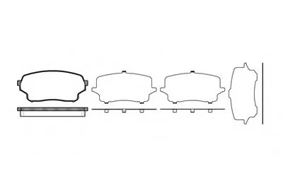 Комплект тормозных колодок, дисковый тормоз REMSA купить