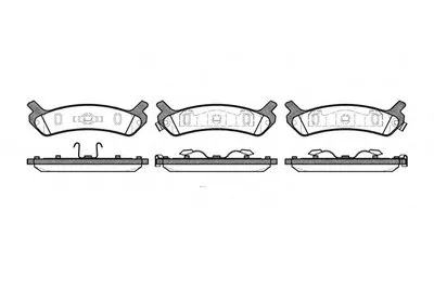 Комплект тормозных колодок, дисковый тормоз REMSA купить