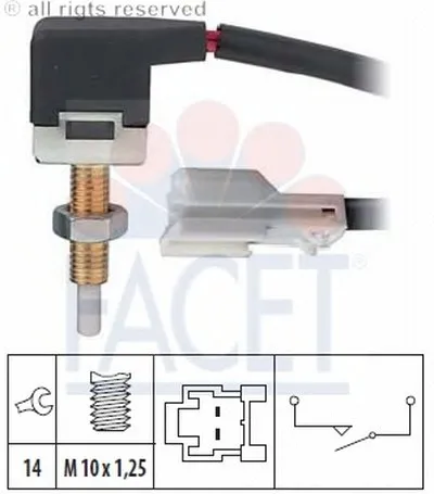 Выключатель, привод сцепления (Tempomat) FACET купить