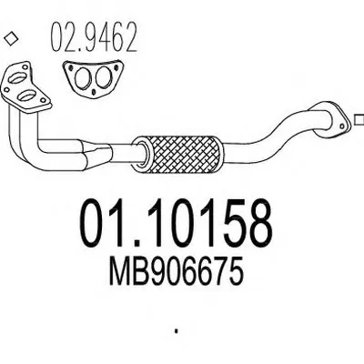 Труба выхлопного газа MTS купить