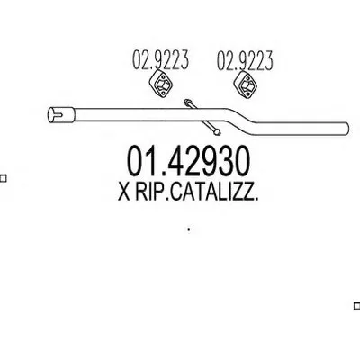 Труба выхлопного газа MTS купить