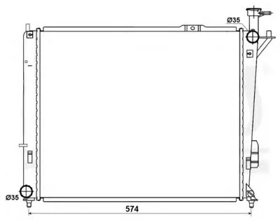 Радиатор, охлаждение двигателя NRF купить