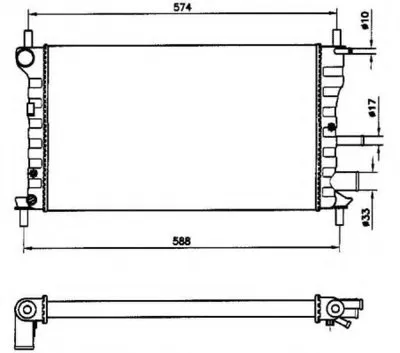 Радиатор, охлаждение двигателя EASY FIT NRF купить