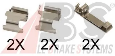 Комплектующие, колодки дискового тормоза A.B.S. купить