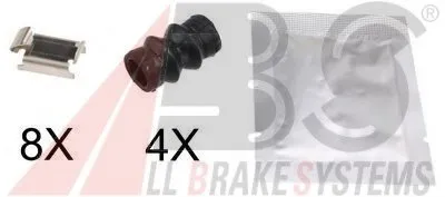 Комплектующие, колодки дискового тормоза A.B.S. купить