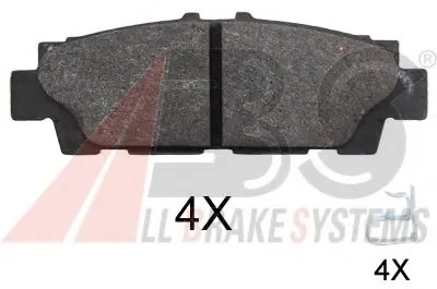 Комплект тормозных колодок, дисковый тормоз A.B.S. купить