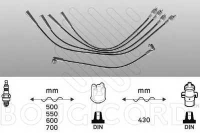 Комплект проводов зажигания BOUGICORD купить