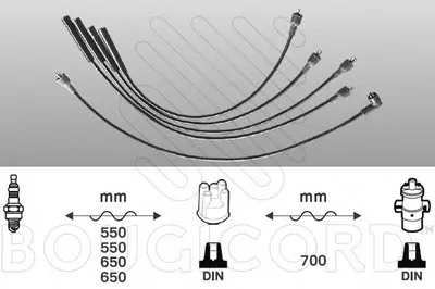 Комплект проводов зажигания BOUGICORD купить