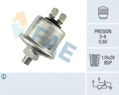 Датчик, давление масла FAE купить