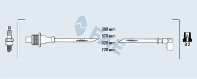 Комплект проводов зажигания FAE купить