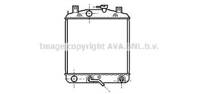 Радиатор, охлаждение двигателя AVA QUALITY COOLING купить