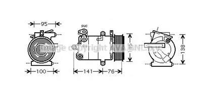 Компрессор, кондиционер AVA QUALITY COOLING купить