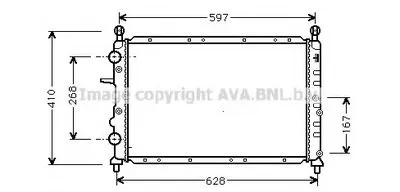 Радиатор, охлаждение двигателя AVA QUALITY COOLING купить