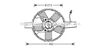 Вентилятор, охлаждение двигателя AVA QUALITY COOLING купить
