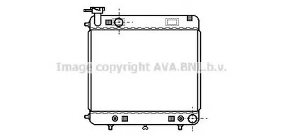 Радиатор, охлаждение двигателя AVA QUALITY COOLING купить