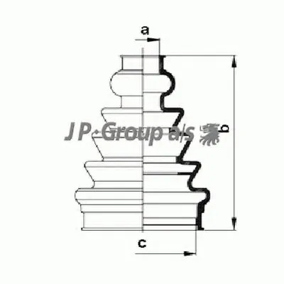 Комплект пылника, приводной вал QH JP GROUP купить