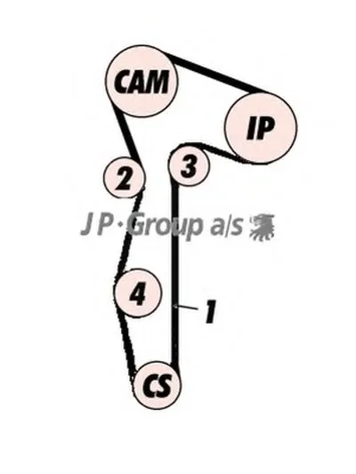 Комплект ремня ГРМ QH JP GROUP купить
