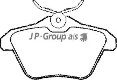 Комплект тормозных колодок, дисковый тормоз QH JP GROUP купить