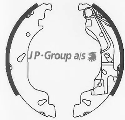 Комплект тормозных колодок QH JP GROUP купить