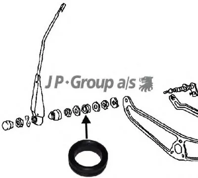 Пыльник, тяги и рычаги привода стеклоочистителя JP GROUP купить