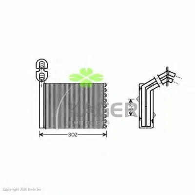 Теплообменник, отопление салона KAGER купить