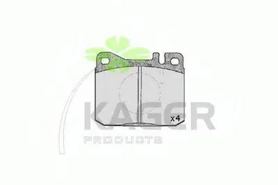 Комплект тормозных колодок, дисковый тормоз KAGER купить