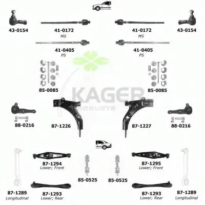 Подвеска колеса KAGER купить