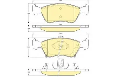 Комплект тормозных колодок, дисковый тормоз GIRLING купить