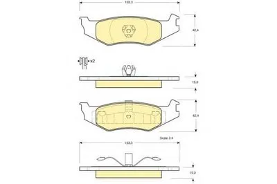Комплект тормозных колодок, дисковый тормоз GIRLING купить