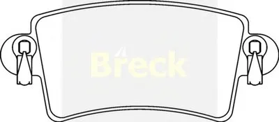 Комплект тормозных колодок, дисковый тормоз BRECK купить