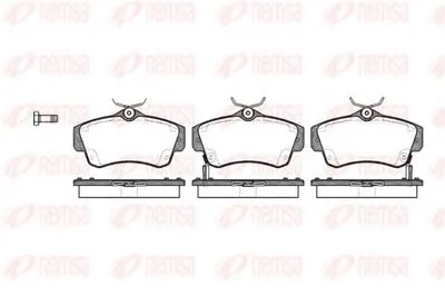 Комплект тормозных колодок, дисковый тормоз KAWE купить