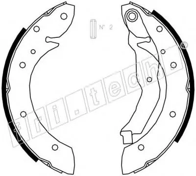 Комплект тормозных колодок fri.tech. купить