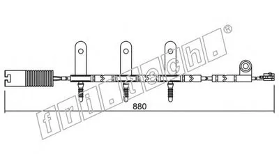Сигнализатор, износ тормозных колодок fri.tech. купить