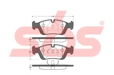 Комплект тормозных колодок, дисковый тормоз sbs купить