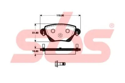 Комплект тормозных колодок, дисковый тормоз sbs купить